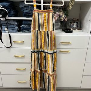 LOFT Striped Maxi Dress
